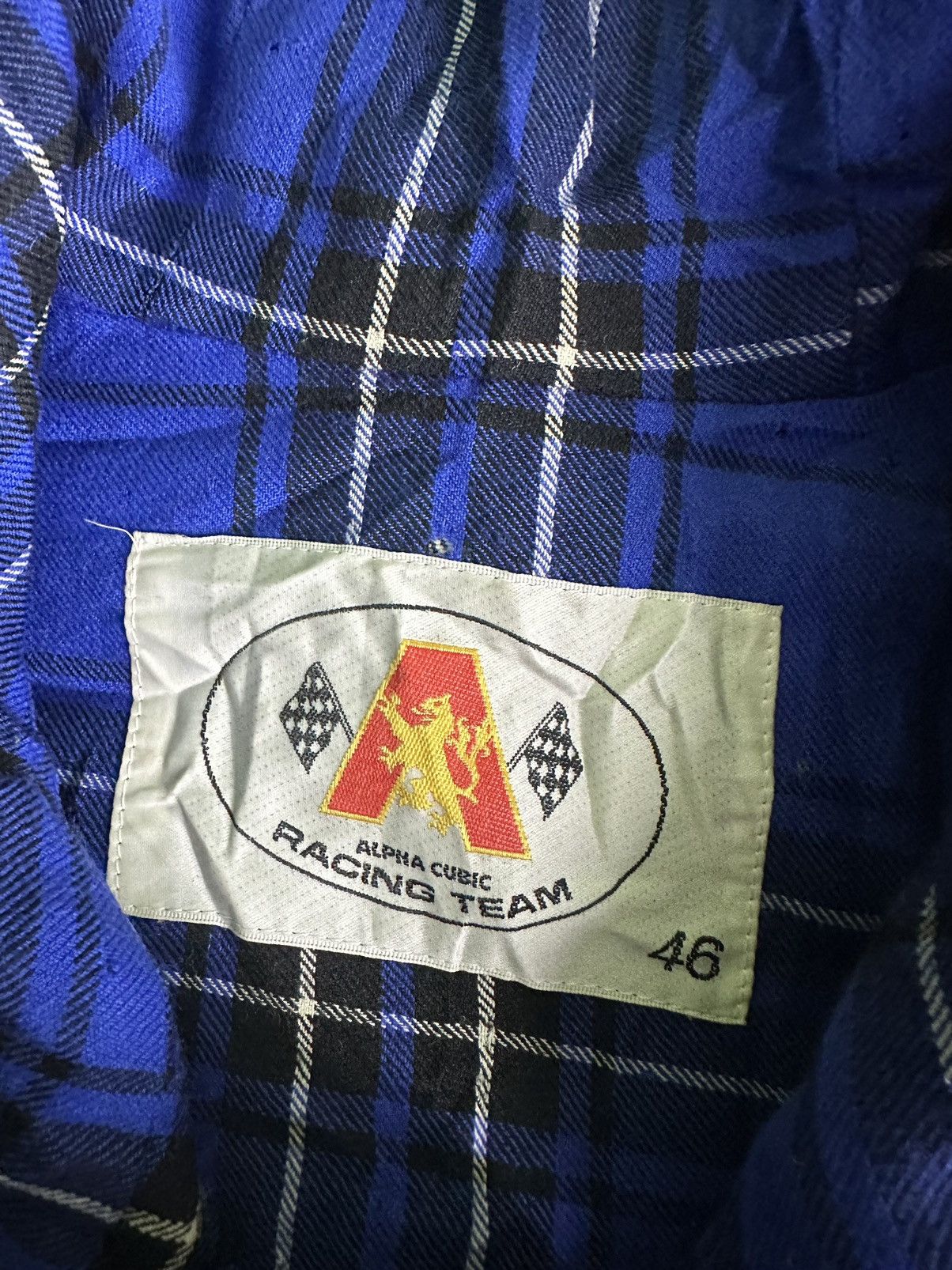 Fox Racing Vintage Alpha Cubic Racing Team Long Denim Jacket Size US XL / EU 56 / 4 - 17 Thumbnail