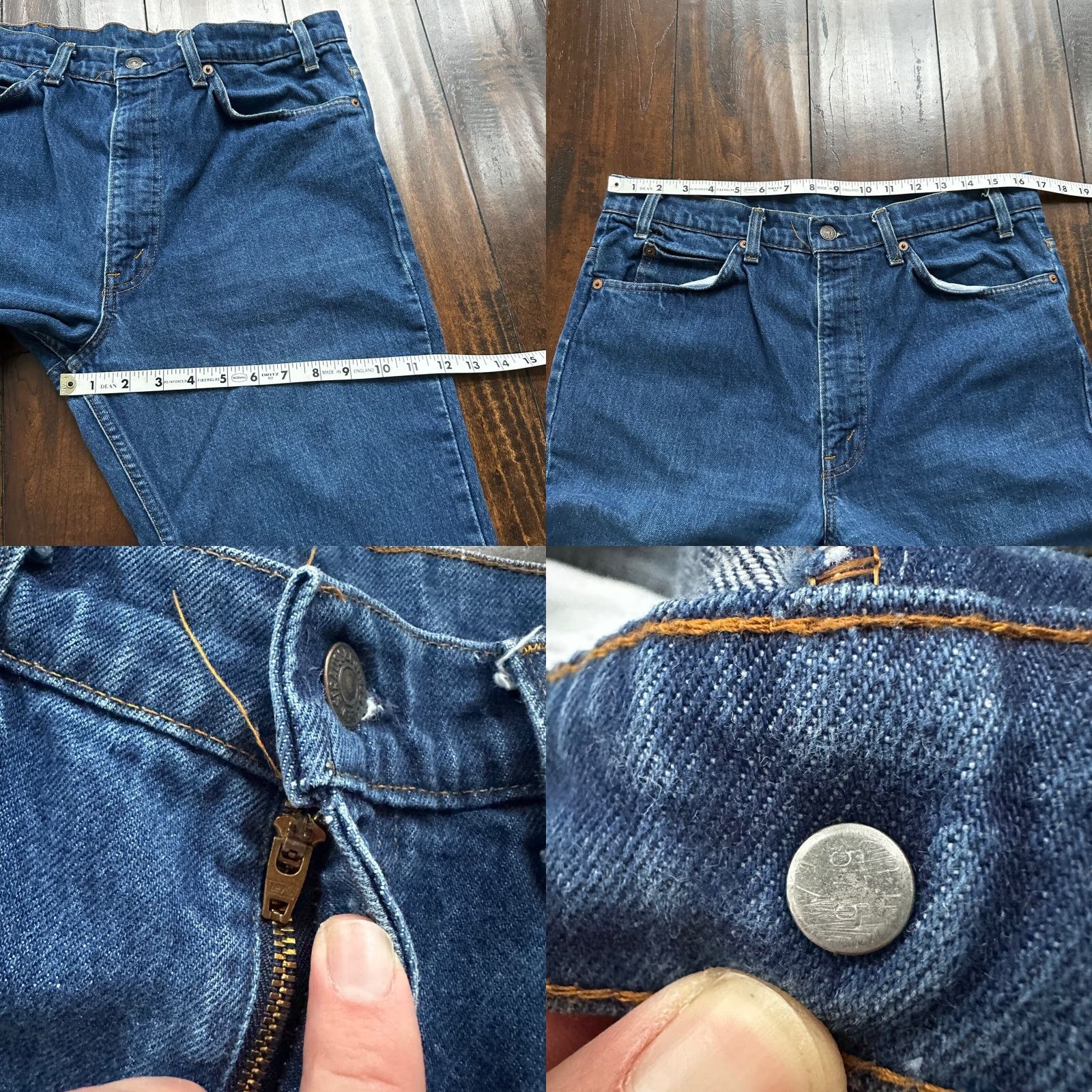Levi's VINTAGE Levi's Jeans 80s Flared Boot Cut Womens 36x36 Blue Cotton Denim Mid Rise 501 Series Size US 36 / EU 52 - 8 Thumbnail