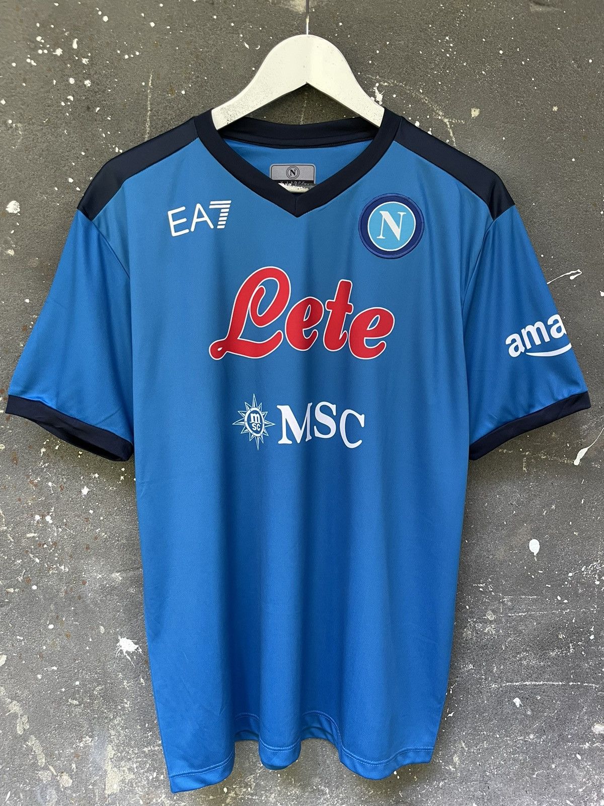 Emporio Armani Armani Napoli 2021/2022 Home Football Shirt Jersey RARE Size US L / EU 52-54 / 3 - 2 Thumbnail