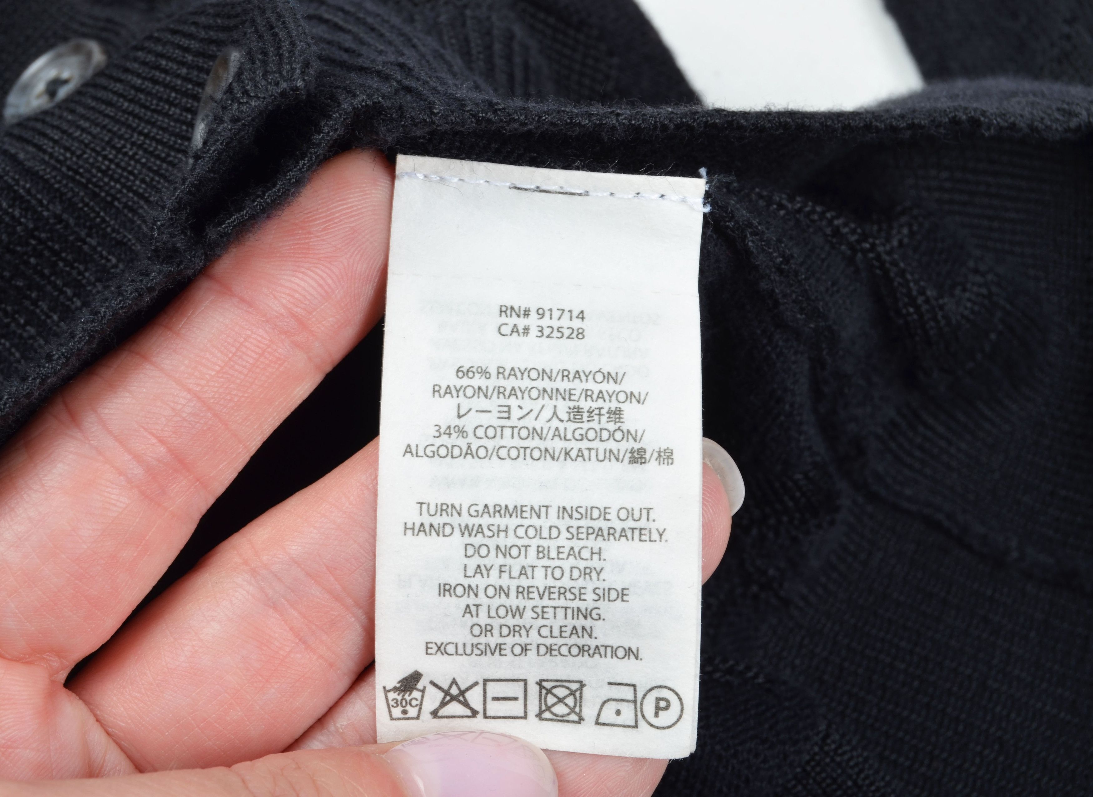 Armani Exchange Armani Exchange Textured Black Cardigan Size S / US 4 / IT 40 - 9 Thumbnail