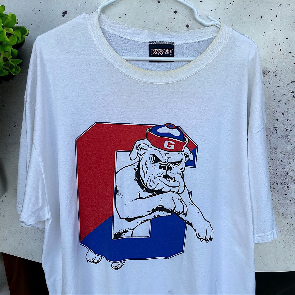 Jansport 90s USA MADE Gonzaga Bulldogs University Graphic Tee Shirt ...