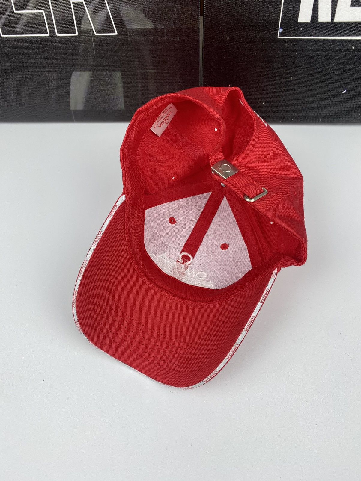 Omega 🚨 Omega Crans Montana Vintage Cap Hat Red Racing Formula1 Size ONE SIZE - 5 Thumbnail