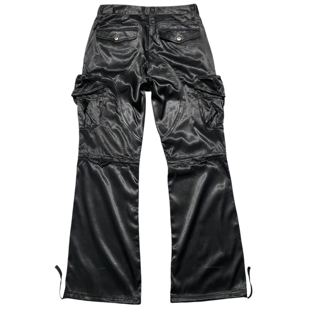 CIVARIZE Civarize Black Metallic Cargo Pants Flare Size US 31 - 2 Thumbnail