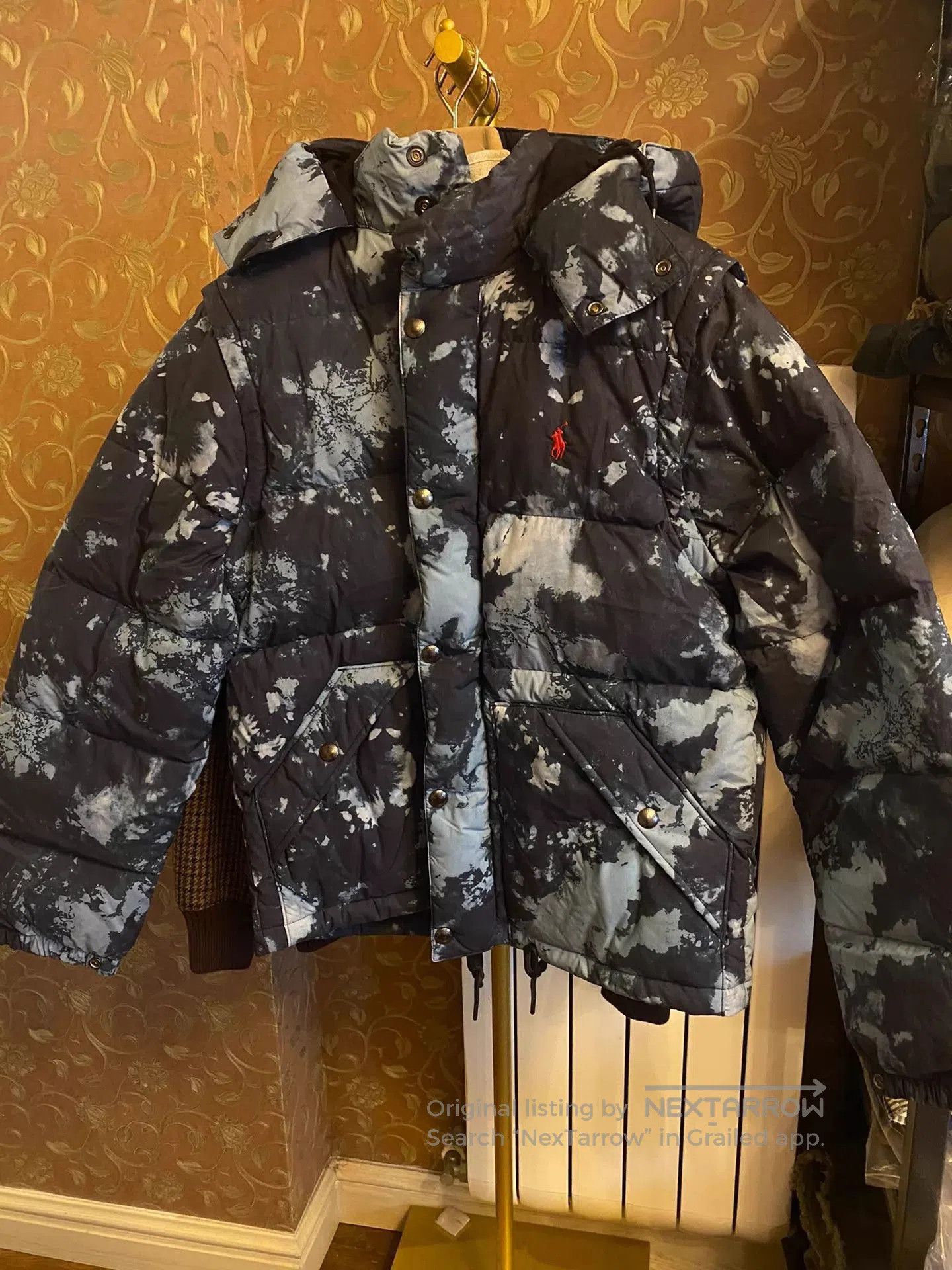 RRL Ralph Lauren Multi Colored Hooded Puffer Jacket Size M. Size US M / EU 48-50 / 2 - 1 Thumbnail
