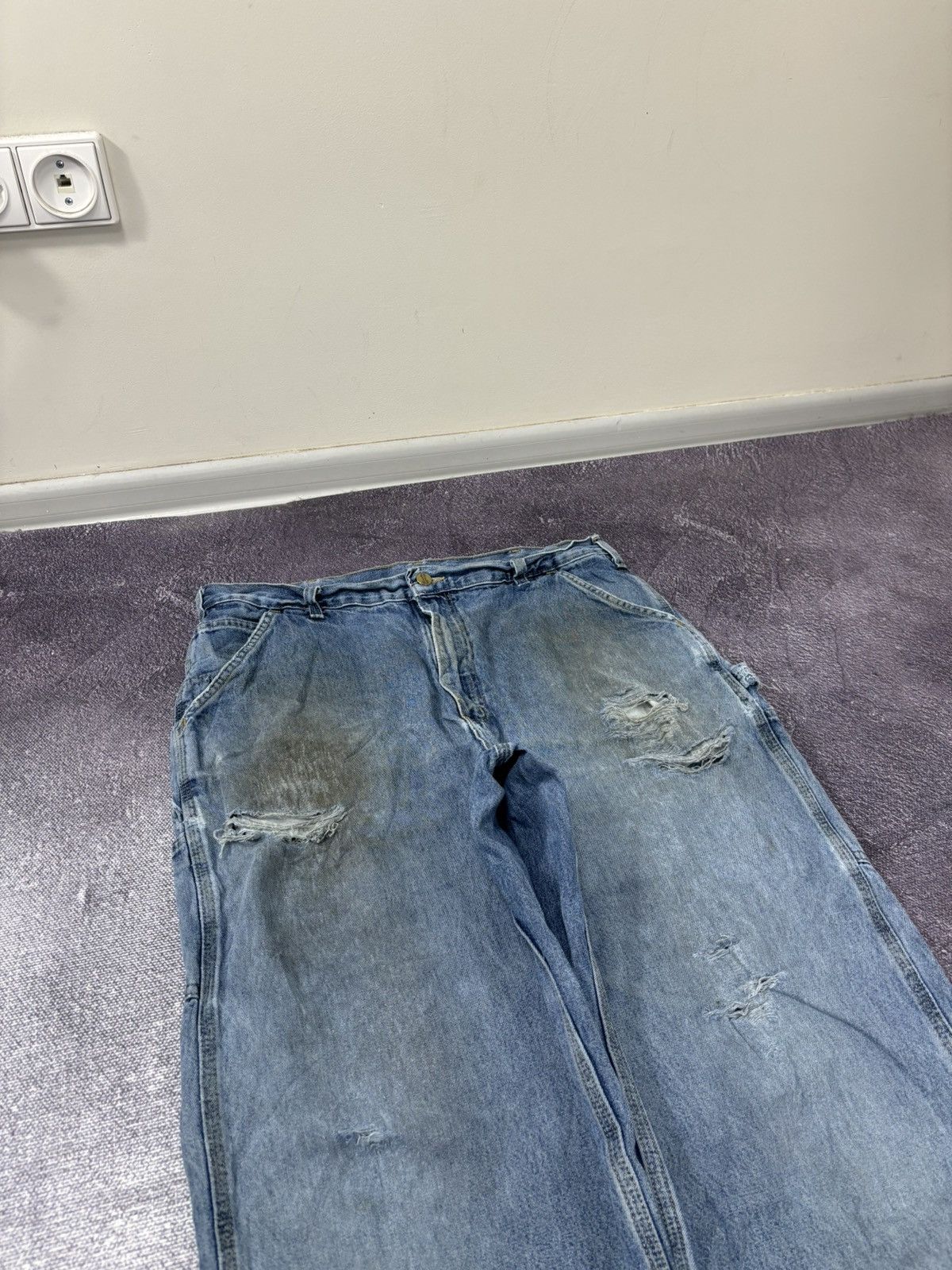 Carhartt Vintage Carhartt Y2K Loose Original Fit Blue Baggy Jeans Size US 36 / EU 52 - 11 Thumbnail
