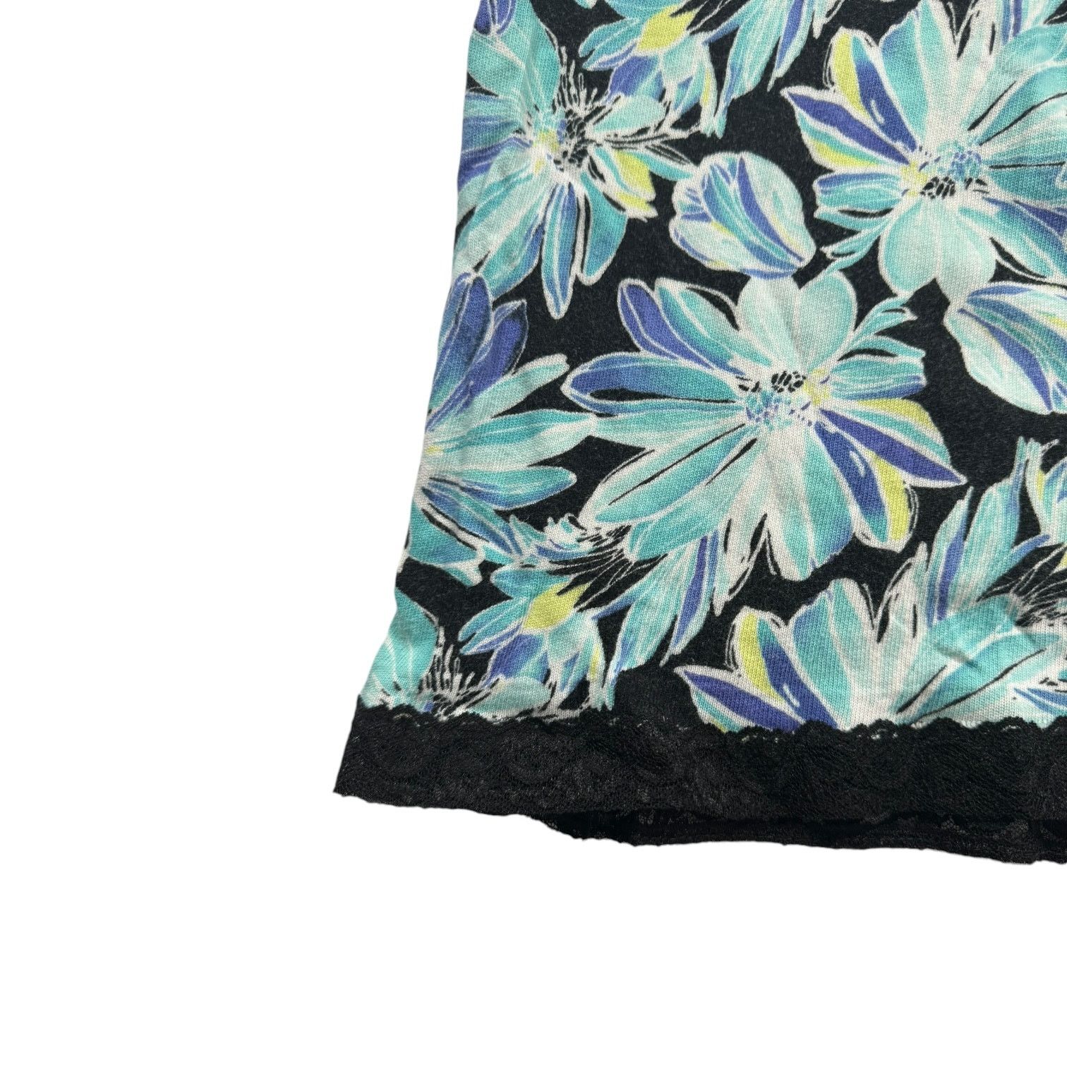 Other Talbots Petites Black and Blue Floral Tank Top Small Size S / US 4 / IT 40 - 4 Thumbnail
