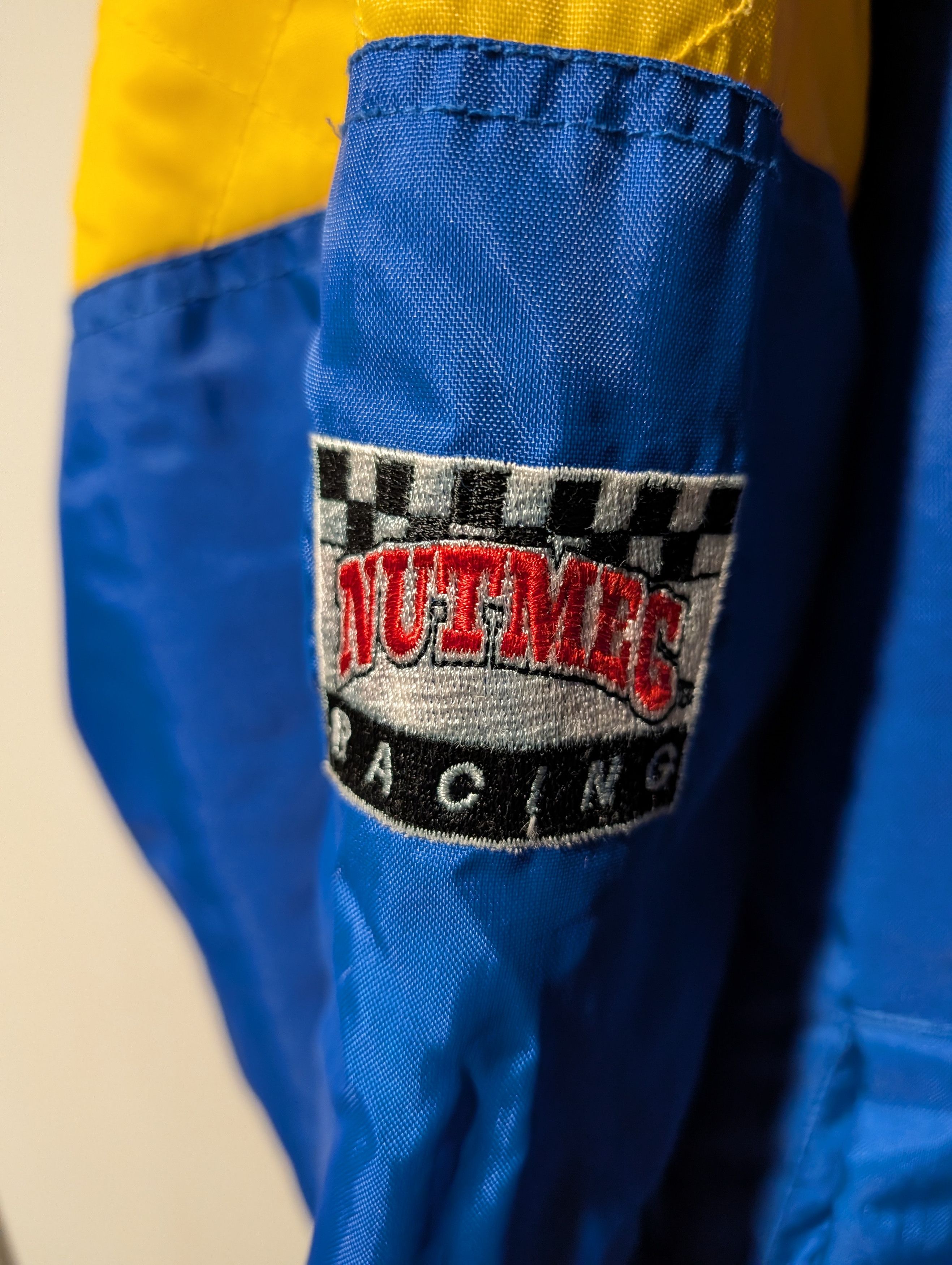 NASCAR Vintage 90s Jeff Gordan Dupont Racing Nascar Nutmeg Jacket Size US XL / EU 56 / 4 - 5 Thumbnail