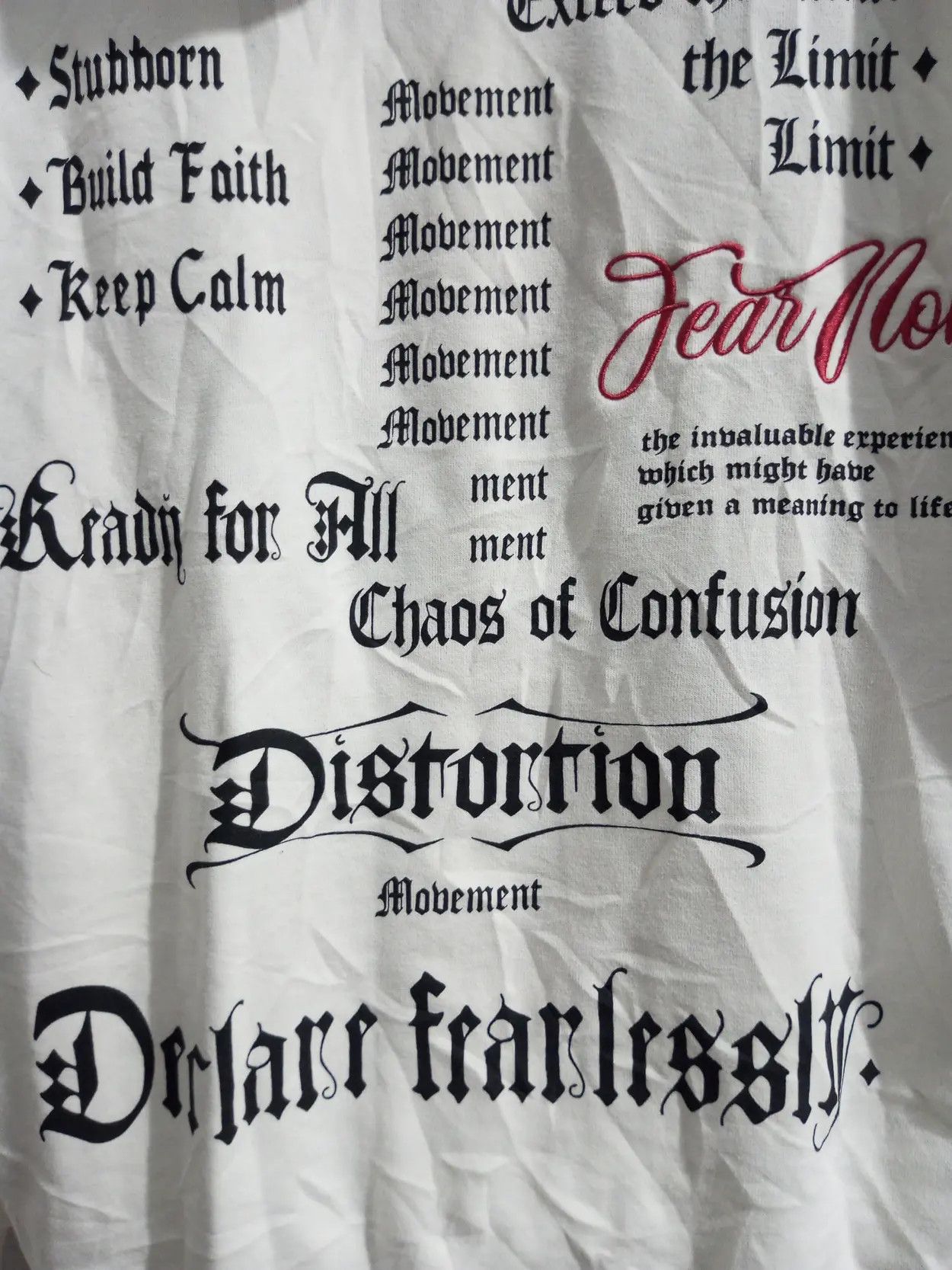 20471120 In the attic distrontion poem fur hoodie Size US L / EU 52-54 / 3 - 6 Thumbnail