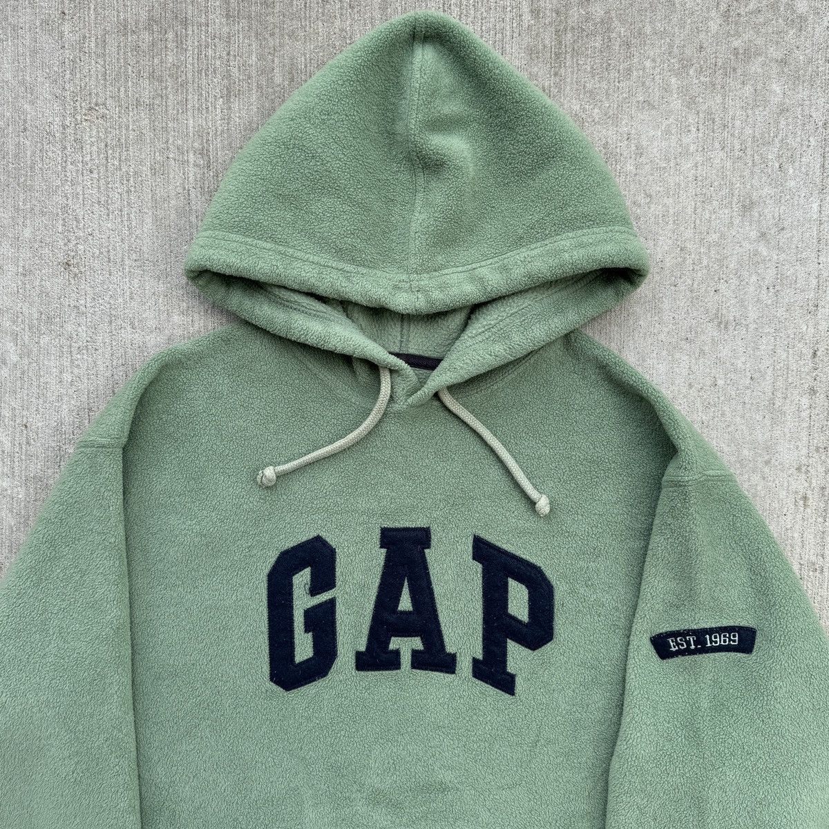 Gap × Vintage Vintage Gap Fleece Hoodie Sage Size US M / EU 48-50 / 2 - 4 Thumbnail
