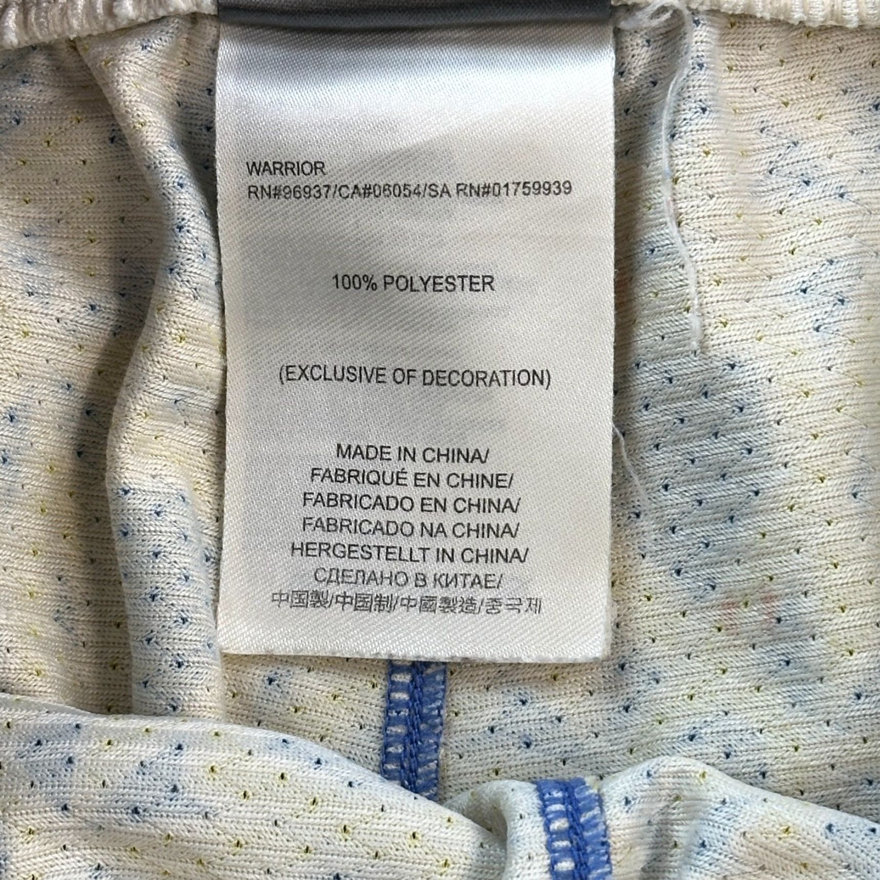 Under Armour VINTAGE Warrior Lacrosse Shorts Mens Small Yellow Blue Geometric Mosaic Print Drawstring Size US 29 - 5 Thumbnail