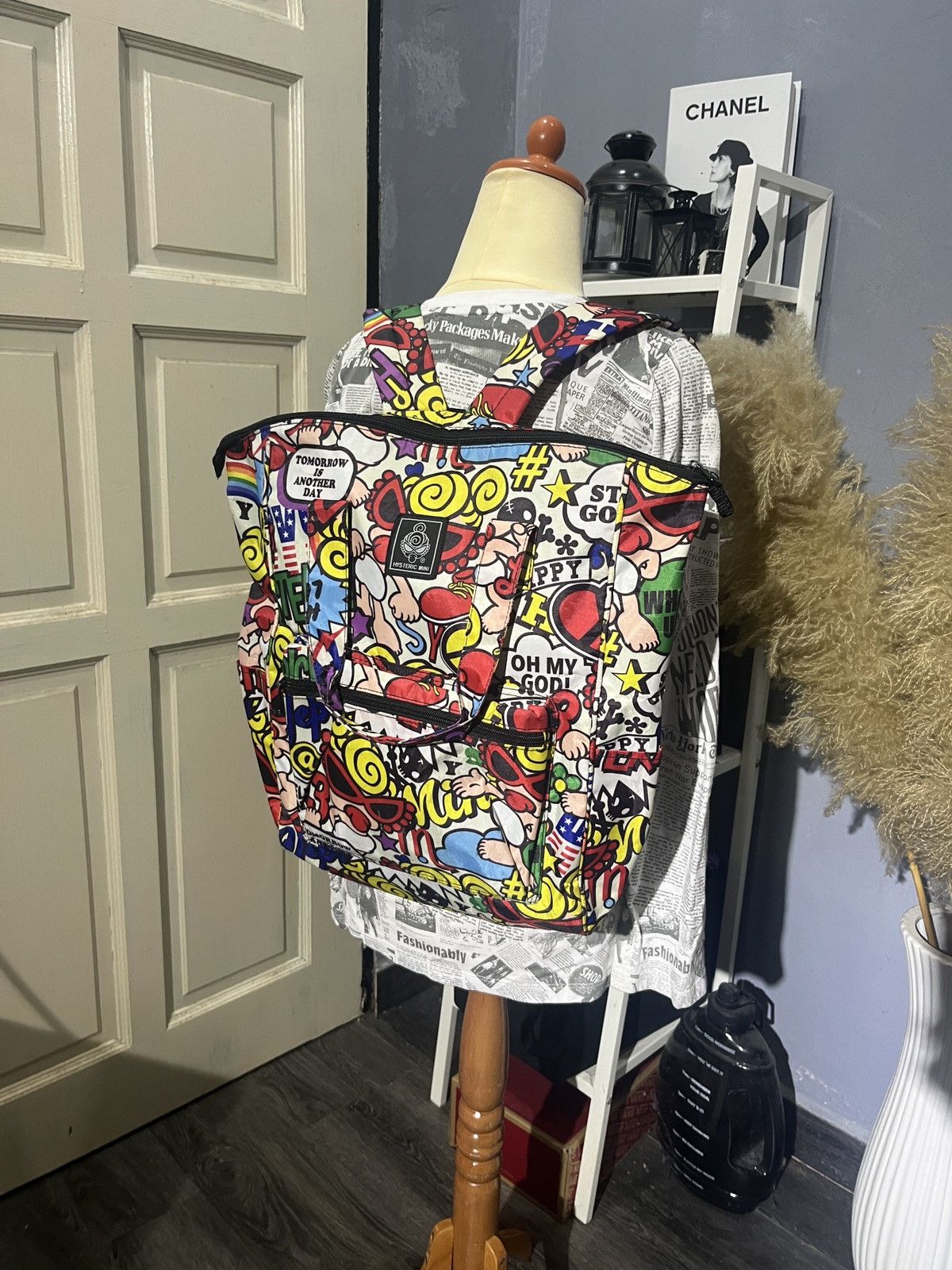 Hysteric Glamour × Japanese Brand 2 Way Hysteric Glamours Mini Backpack & Tote Bag Full Print Size ONE SIZE - 11 Thumbnail