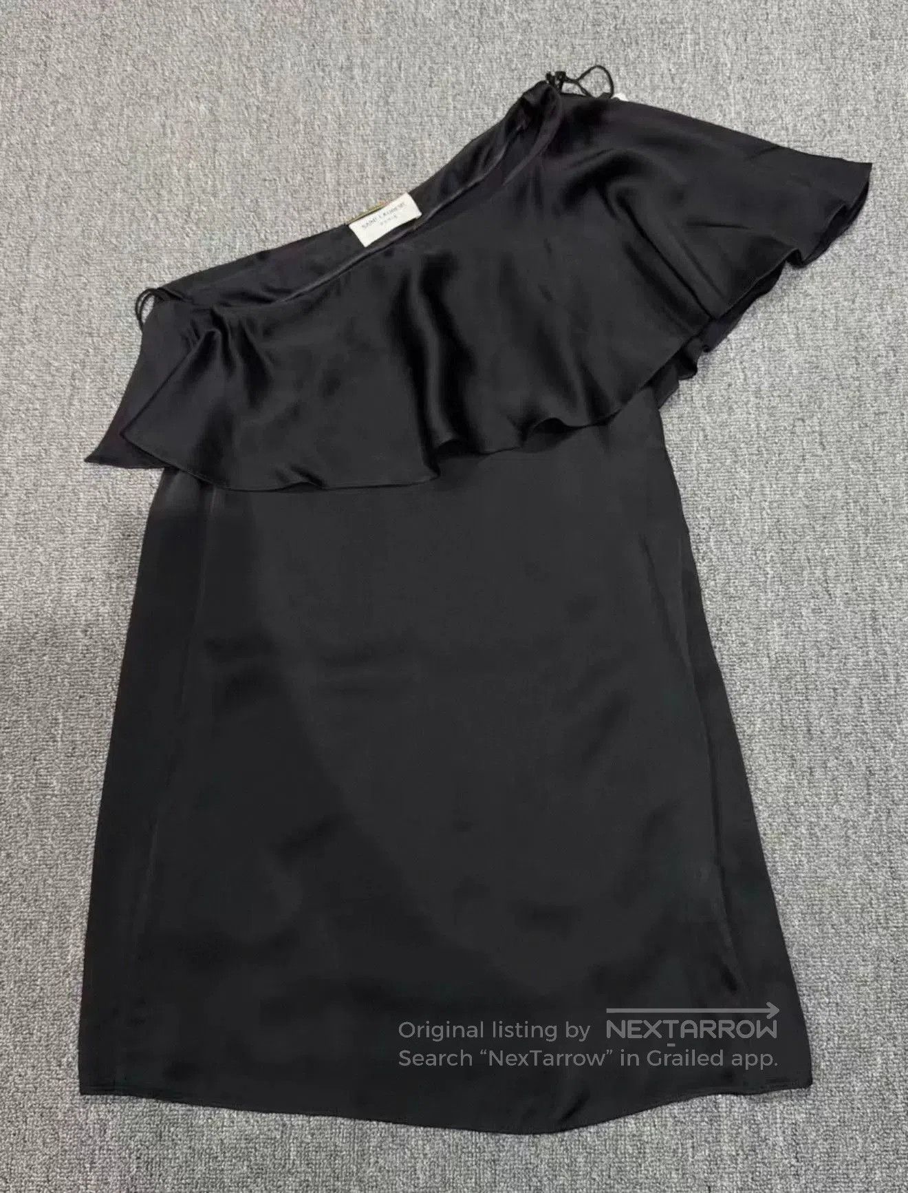 Japanese Brand Saint Laurent One-Shoulder Dress. Size XS / US 0-2 / IT 36-38 - 1 Thumbnail