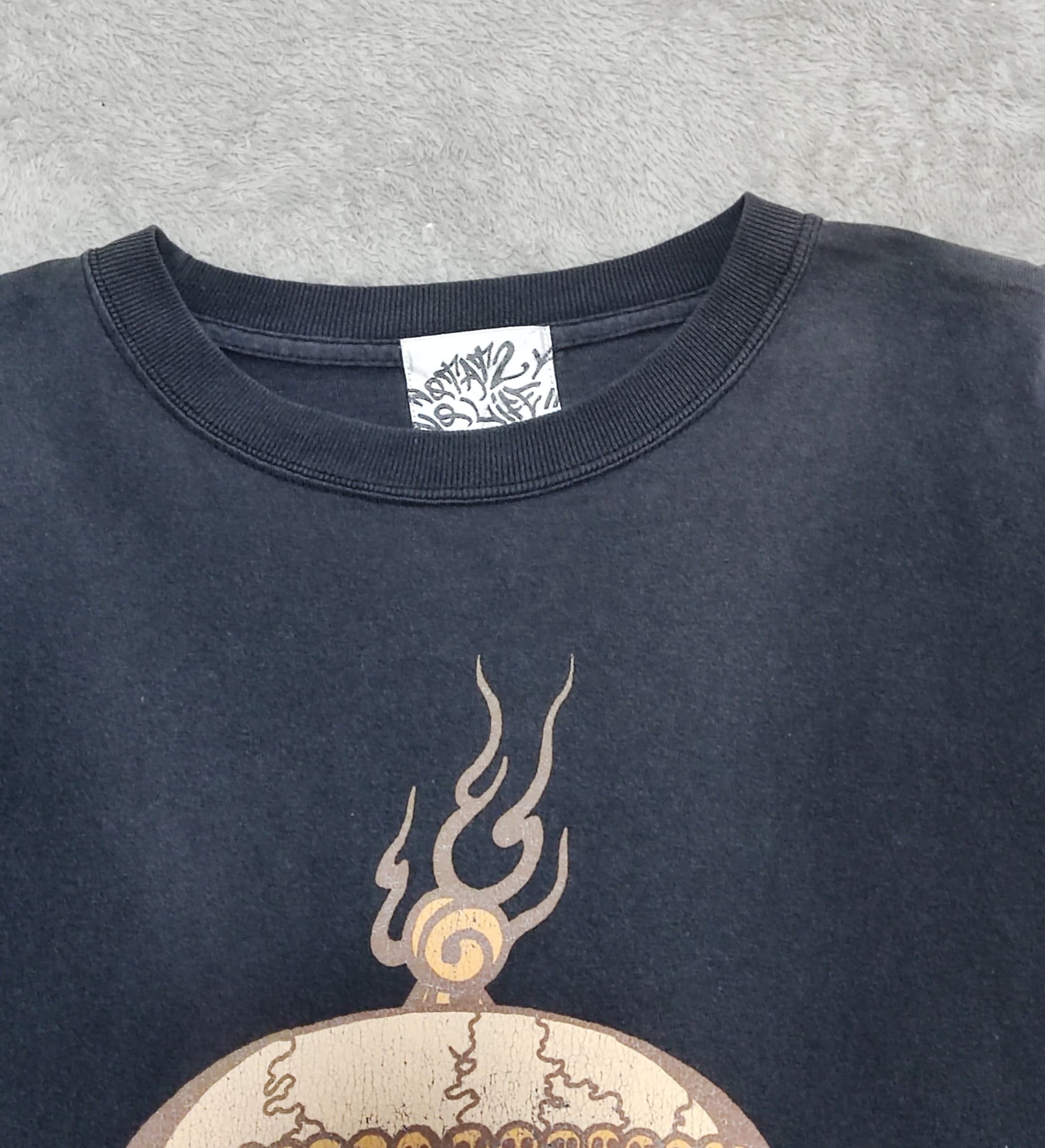Vintage VTG Distressed faded Enemy Of The World "INIMIGO DO MUNDO" Size US XL / EU 56 / 4 - 3 Thumbnail