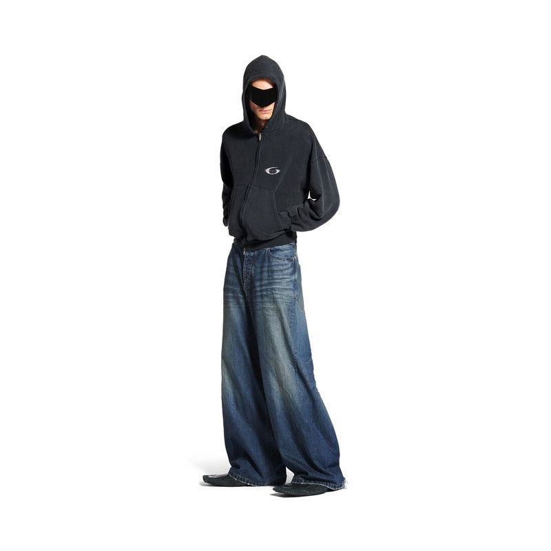 Balenciaga o1tr1nto0526 Baggy Pants in Deep Blue Size US 32 / EU 48 - 2 Thumbnail