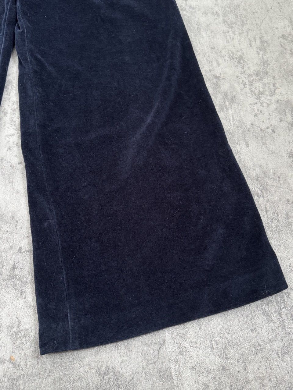 Circolo 1901 Circolo 1901 Velour Midnight Blue Flared Pants Size 28" / US 6 / IT 42 - 6 Thumbnail