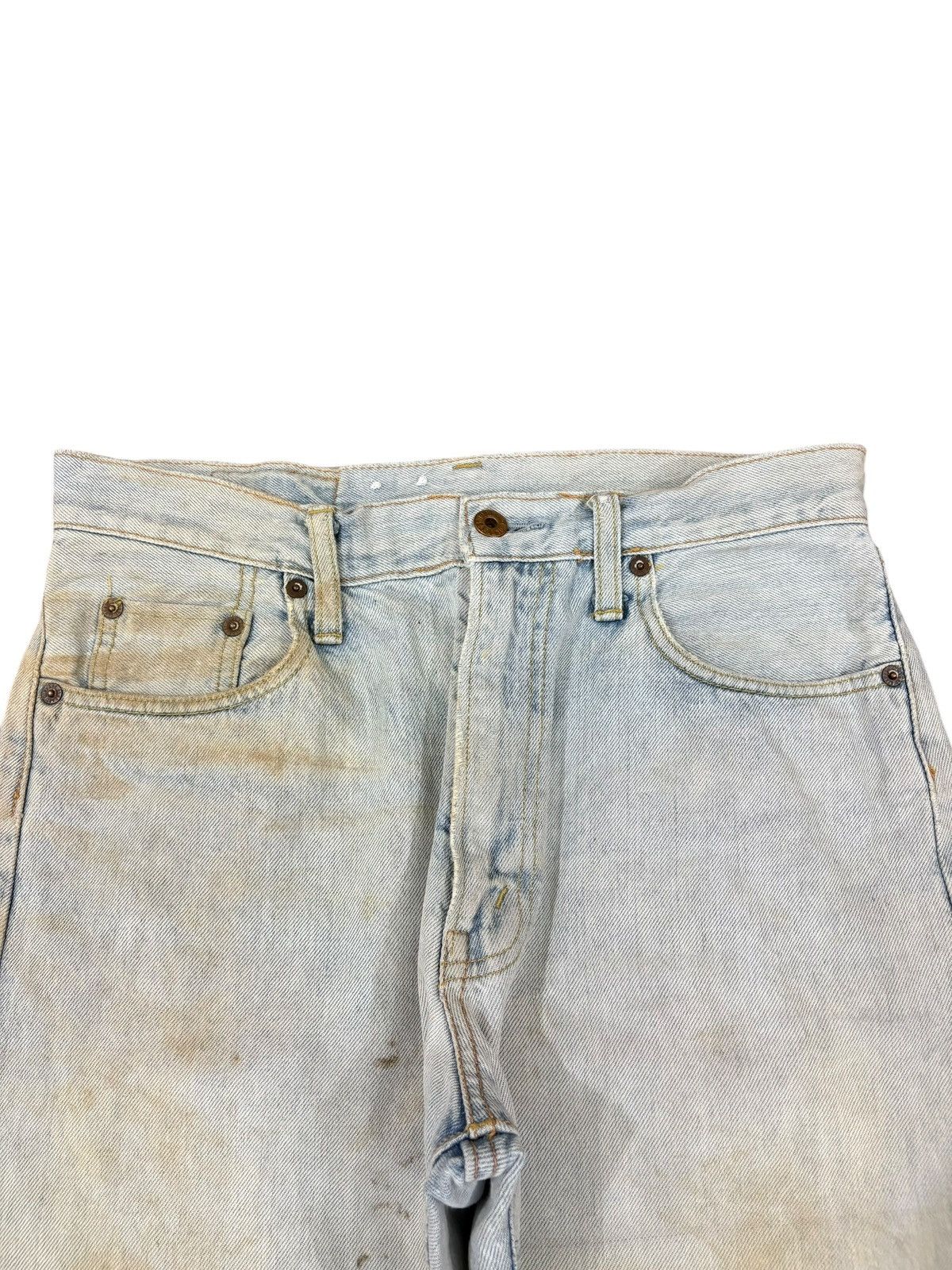 Japanese Brand Vintage Japanese Brand Dirtied Mud Wash Loose Selvedge Jeans Size US 31 - 5 Thumbnail