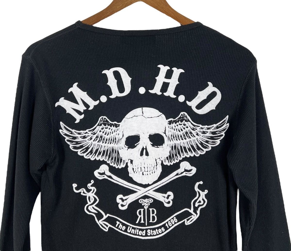 Affliction × If Six Was Nine × Japanese Brand Vintage Beau Mere Waffle Long Sleeve Size US L / EU 52-54 / 3 - 5 Thumbnail
