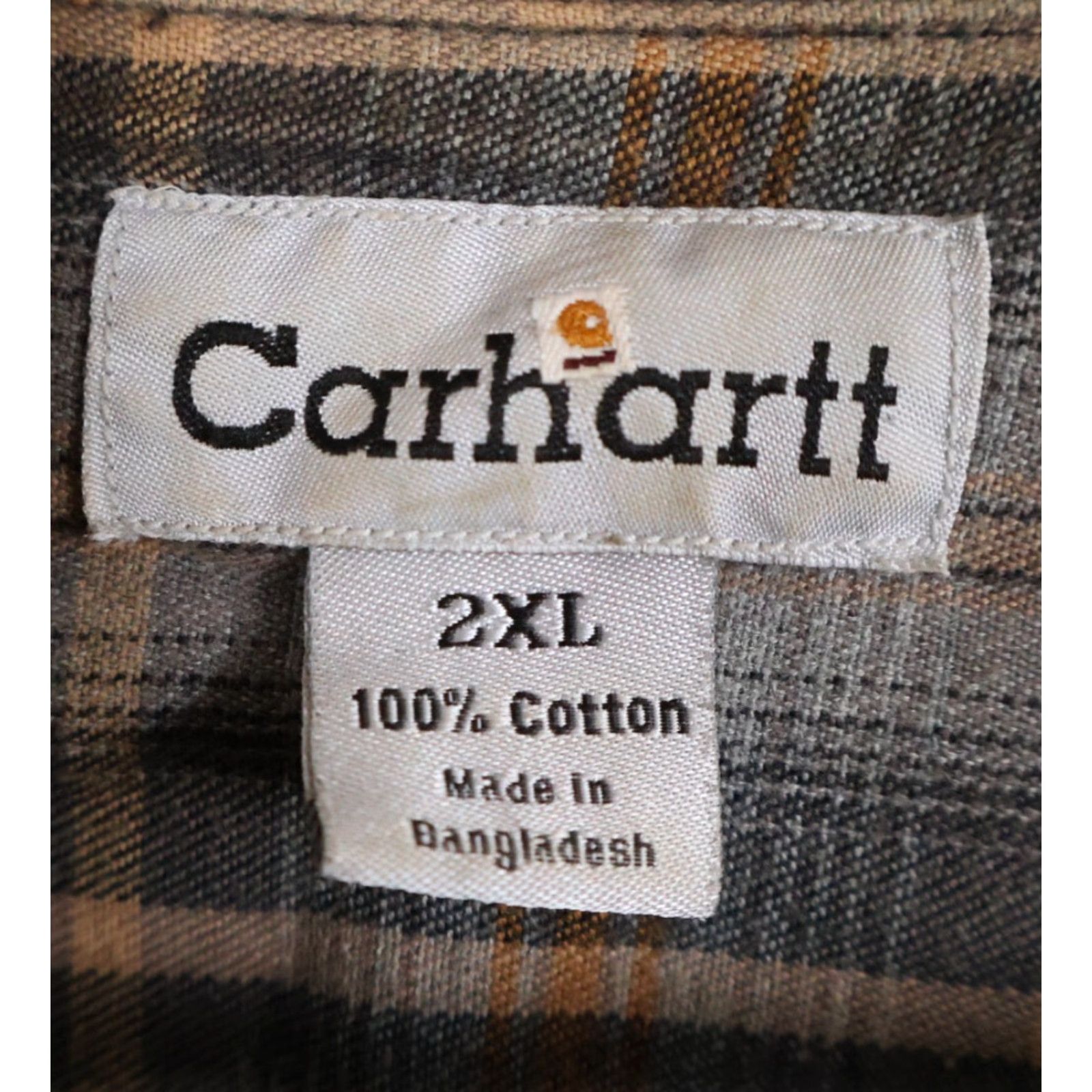 Carhartt Carhartt Jacket 2XL Black Canvas Flannel Lined Bomber Shirt Coat Workwear Mens S96BLK Size US XXL / EU 58 / 5 - 4 Thumbnail
