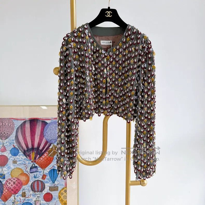 Dries Van Noten Dries Van Noten size:40 Heavy Sequin Top Size S / US 4 / IT 40 - 1 Thumbnail