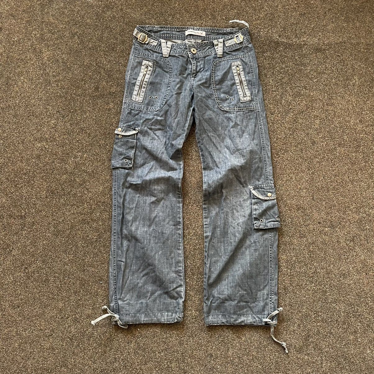 Y2K Baggy Distressed Cargo Pants Skate Streetwear Graphic 32