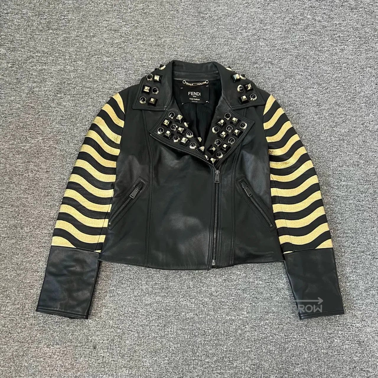 Fendi unique fendi studded leather biker jacket. Size US M / EU 48-50 / 2 - 1 Thumbnail