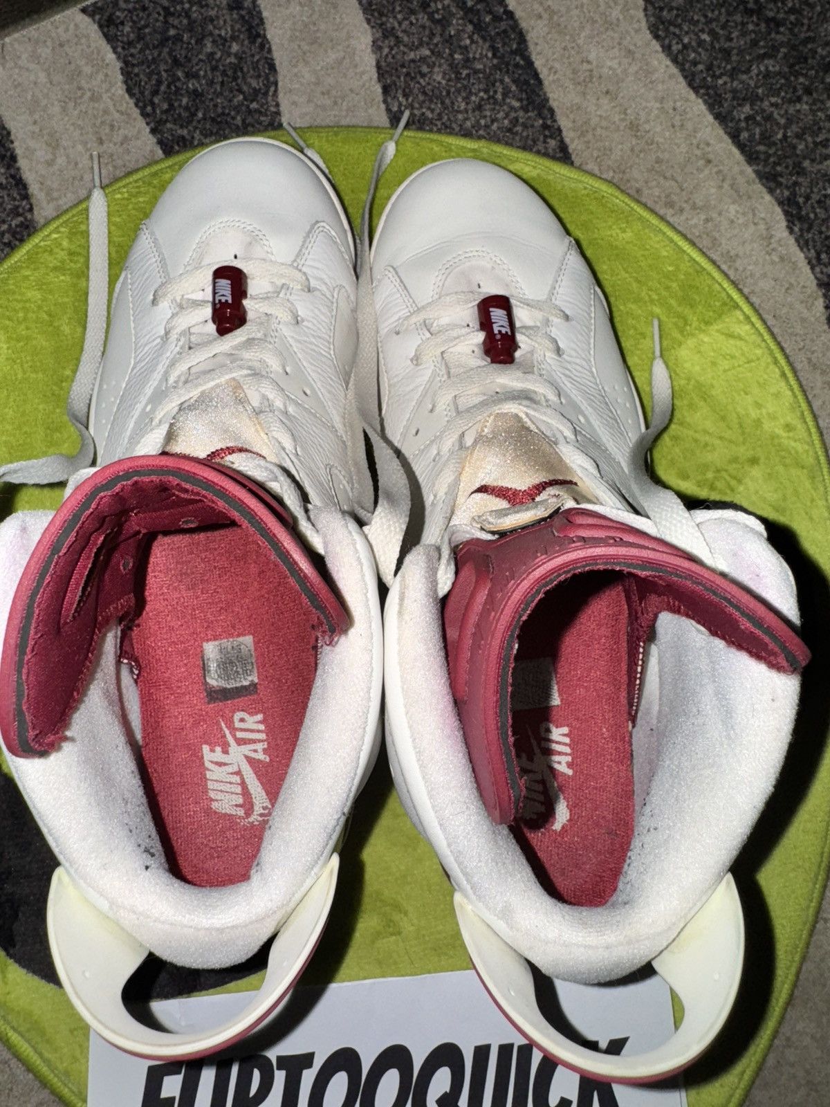 Jordan Brand Air Jordan Retro VI Maroon Size US 10 / EU 43 - 4 Thumbnail