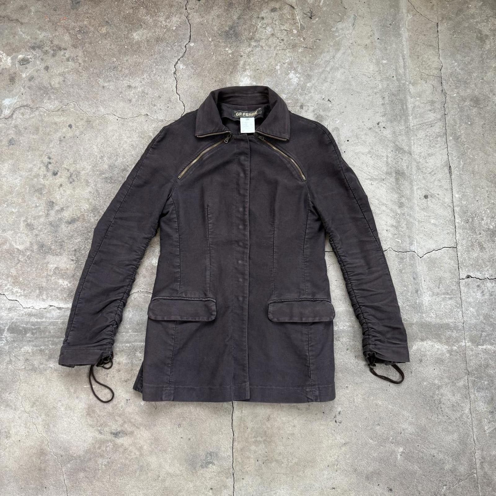 Gianfranco Ferre Gianfranco Ferre Women's Brown Coat Size L / US 10 / IT 46 - 1 Thumbnail