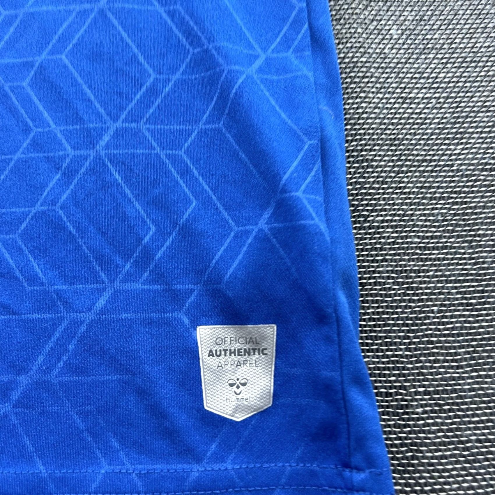 Hummel Hummel Brondby 2021 2022 Away Football Jersey Mens 2XL Blue Short Sleeve Pullover Round Neck Athletic Sports Shirt Size US XXL / EU 58 / 5 - 7 Thumbnail