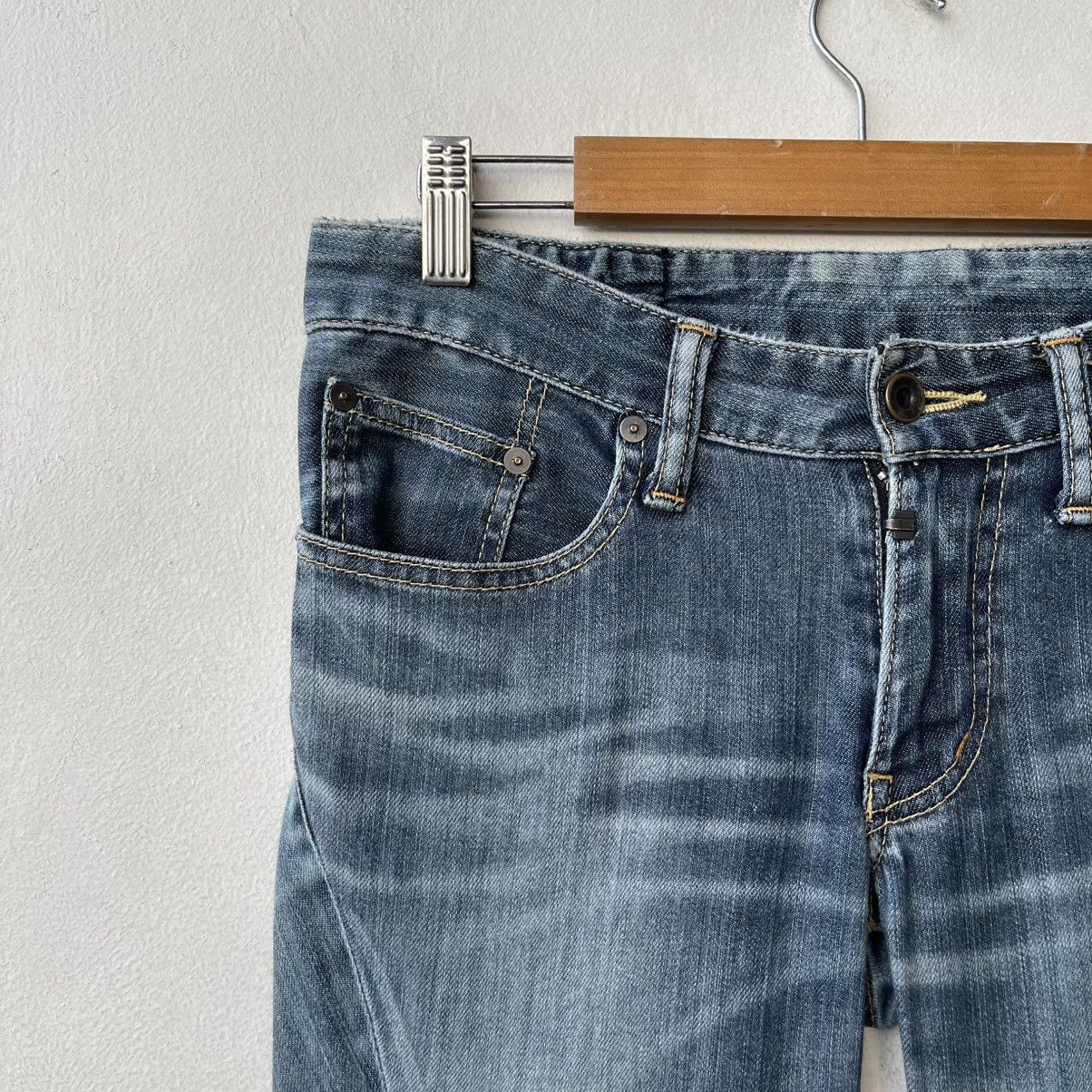 If Six Was Nine Thrashed L.G.B. Le Grand Bleu Skull Pocket Denim Jeans Size US 26 / EU 42 - 4 Thumbnail