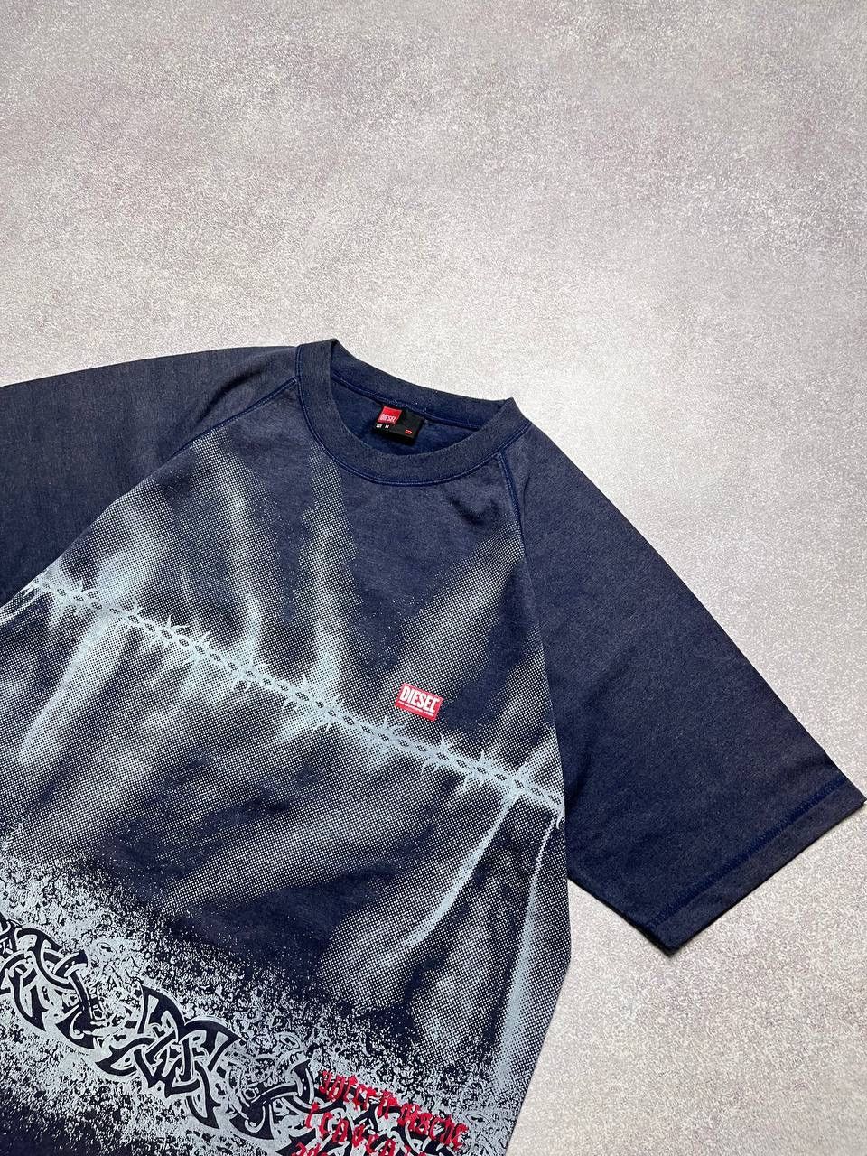 Diesel × Vintage Vintage Diesel Avantgarde Tribal Boxy T-shirt M Size US M / EU 48-50 / 2 - 2 Thumbnail