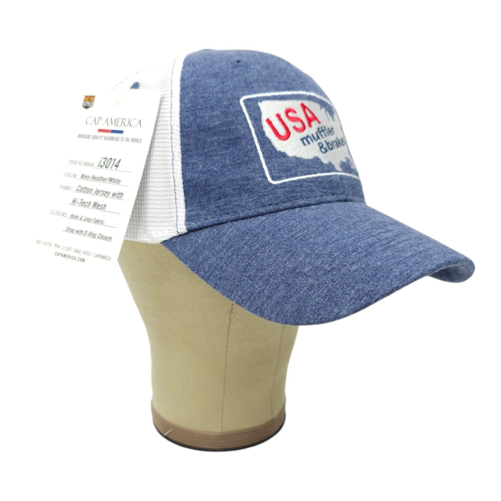 Other USA Muffler Brakes Embroidered Cotton Jersey Mesh Strapback Size ONE SIZE - 3 Thumbnail