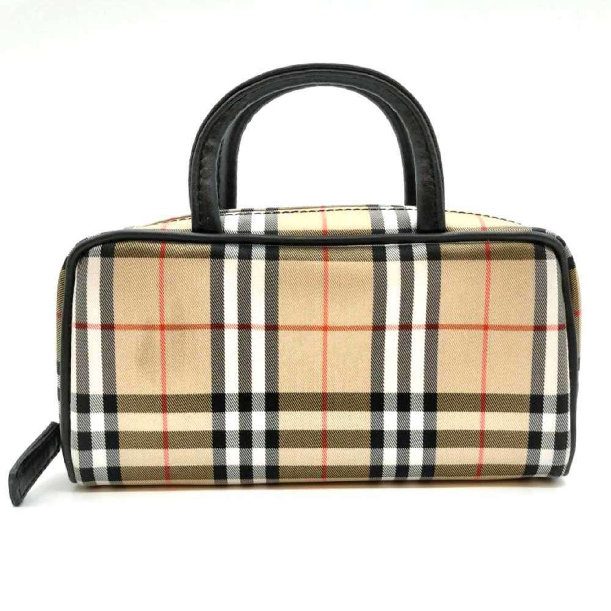 Burberry Burberry handbag, pouch, sub-bag, Nova Check pattern, beige canvas and leather, women's. Size ONE SIZE - 1 Thumbnail