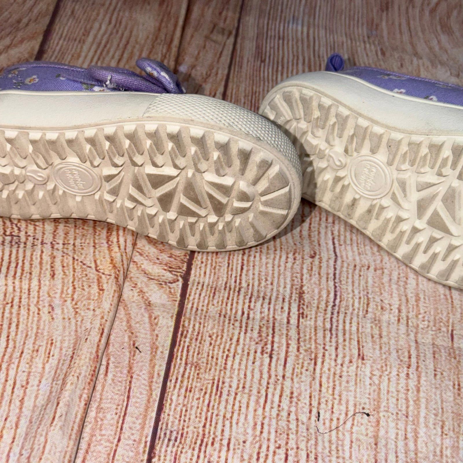 Other Wonder Nation Toddler Girls' Purple Floral Shoes Size 2 Size US 4 / IT 34 - 5 Thumbnail