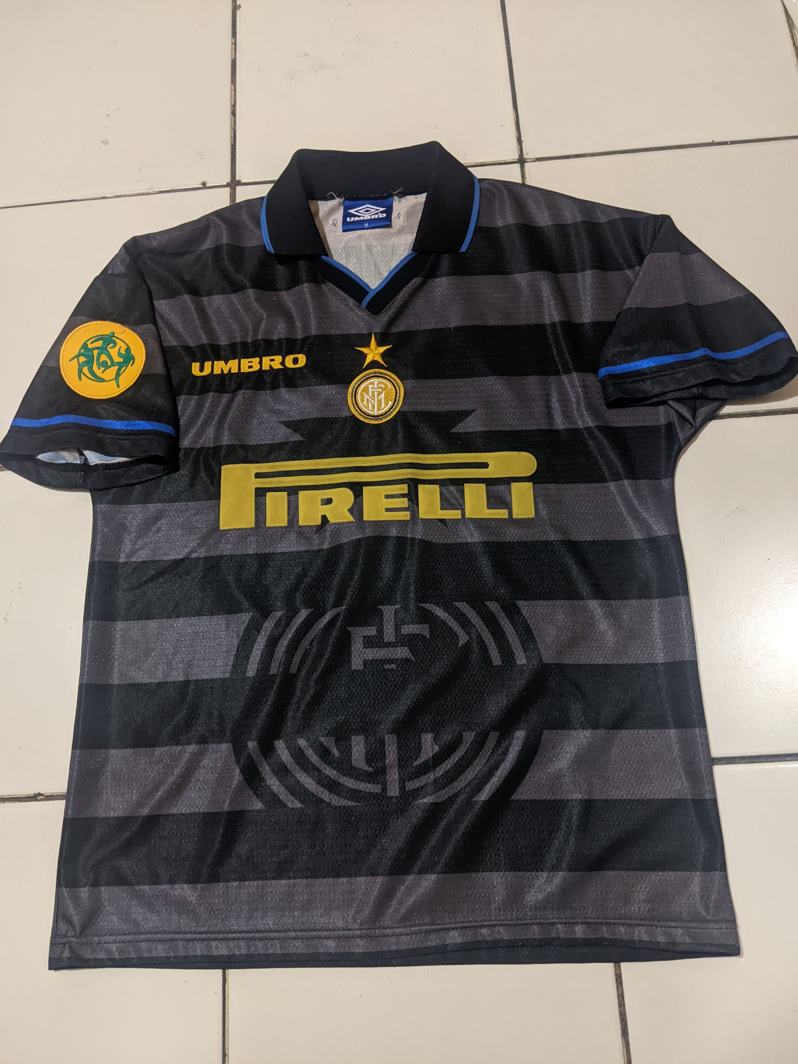 Umbro inter Milan third 1997-98 UEFA CUP football shirt Size US M / EU 48-50 / 2 - 1 Thumbnail