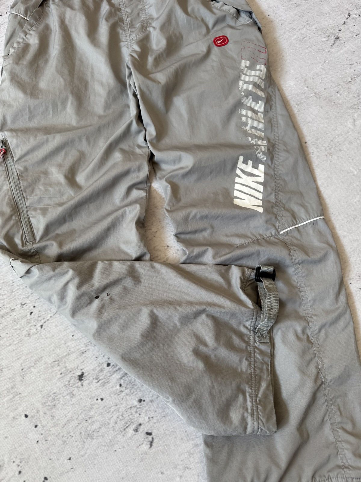 Nike × Vintage NIKE AIR MAX NYLON VINTAGE Y2K BAGGY FIT PANTS SWEATPANTS Size US 32 / EU 48 - 3 Thumbnail