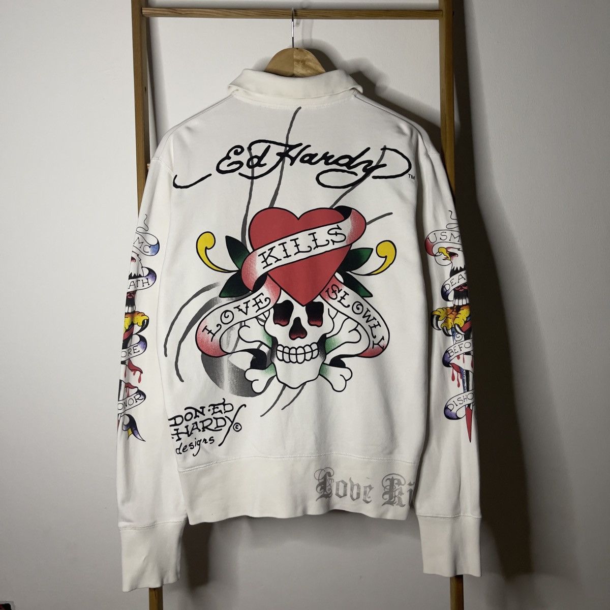 Christian Audigier × Ed Hardy Crazy Logo Ed Hardy by Christian audigier Zipper Hoodie Size US S / EU 44-46 / 1 - 1 Thumbnail