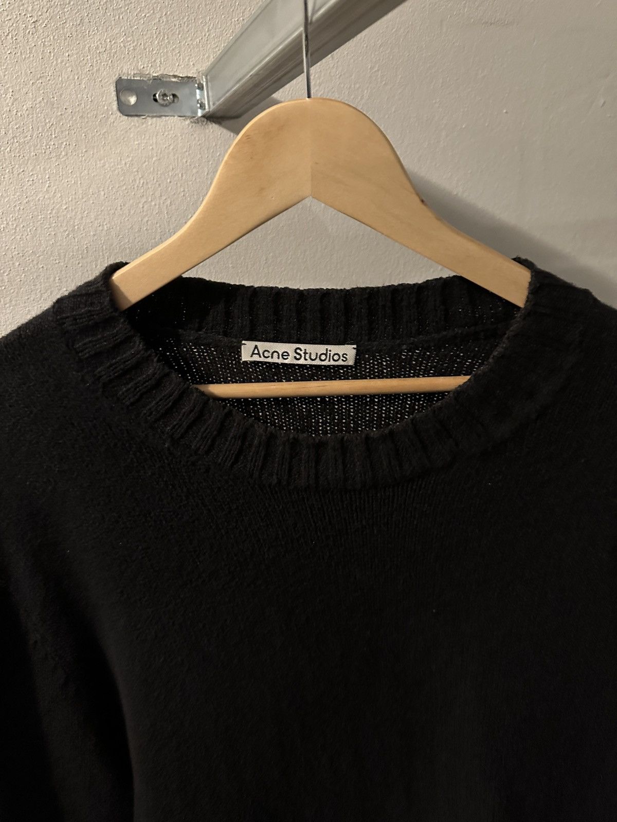 Acne Studios Black knit sweater Size US XL / EU 56 / 4 - 2 Thumbnail