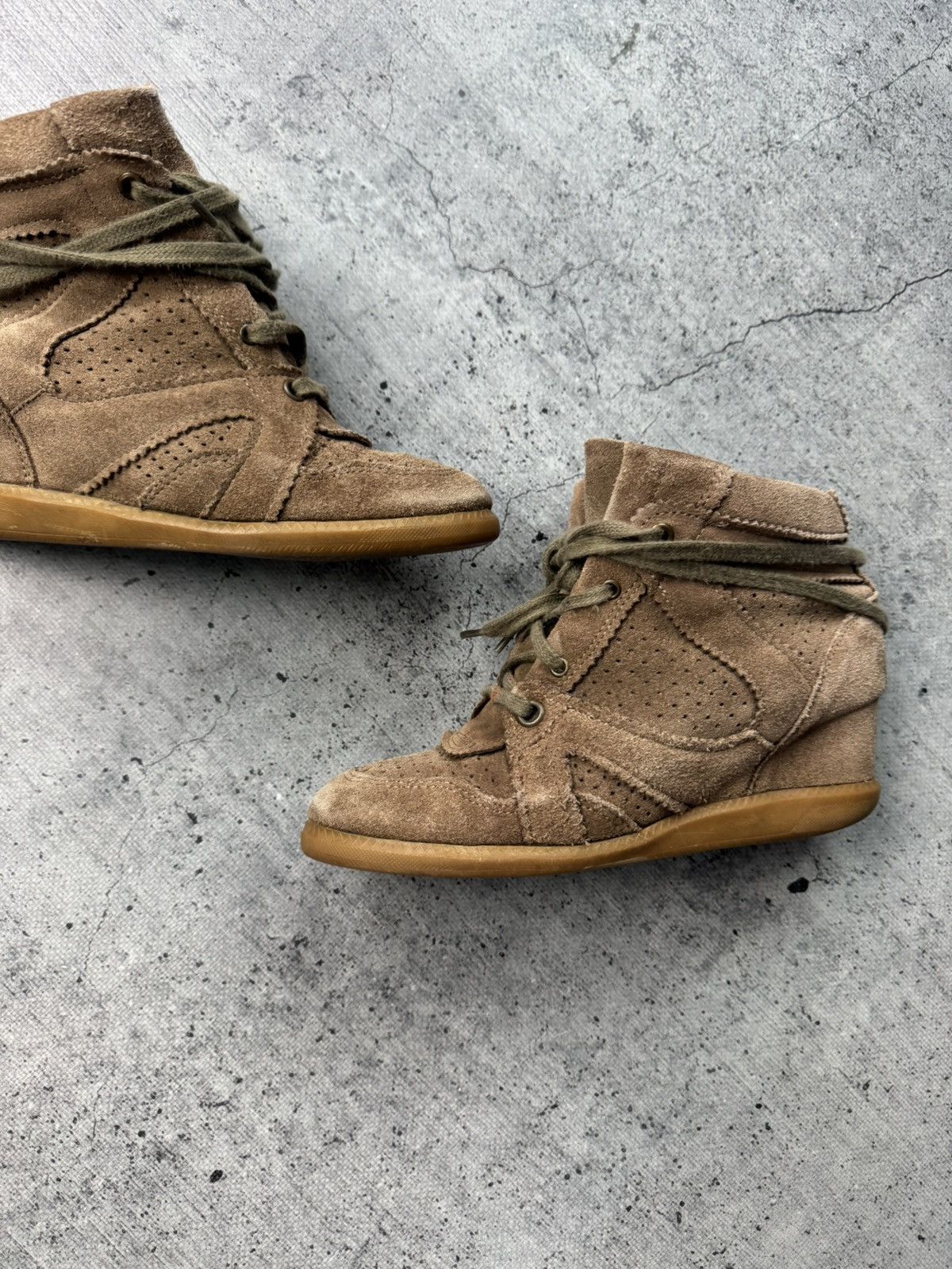 Other Unbranded Isabel Marant Style Bekett Wedge Sneakers Shoes Size US 9 / IT 39 - 4 Thumbnail