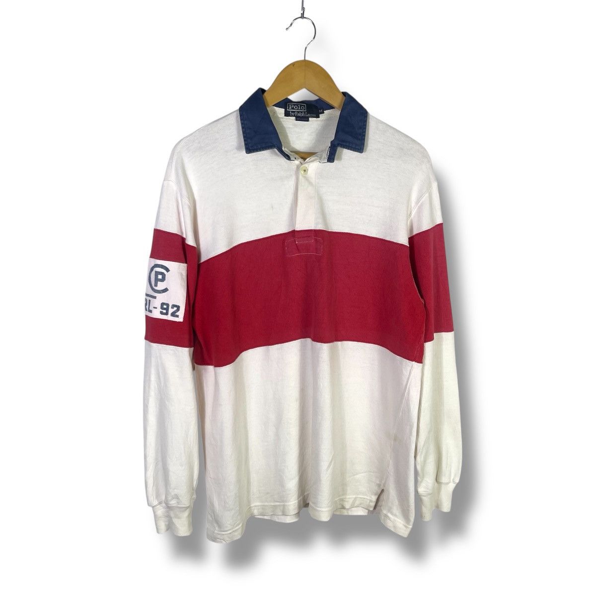 Vintage Polo CP RL-92 Ralph Lauren Rugby Long Sleeve Shirt