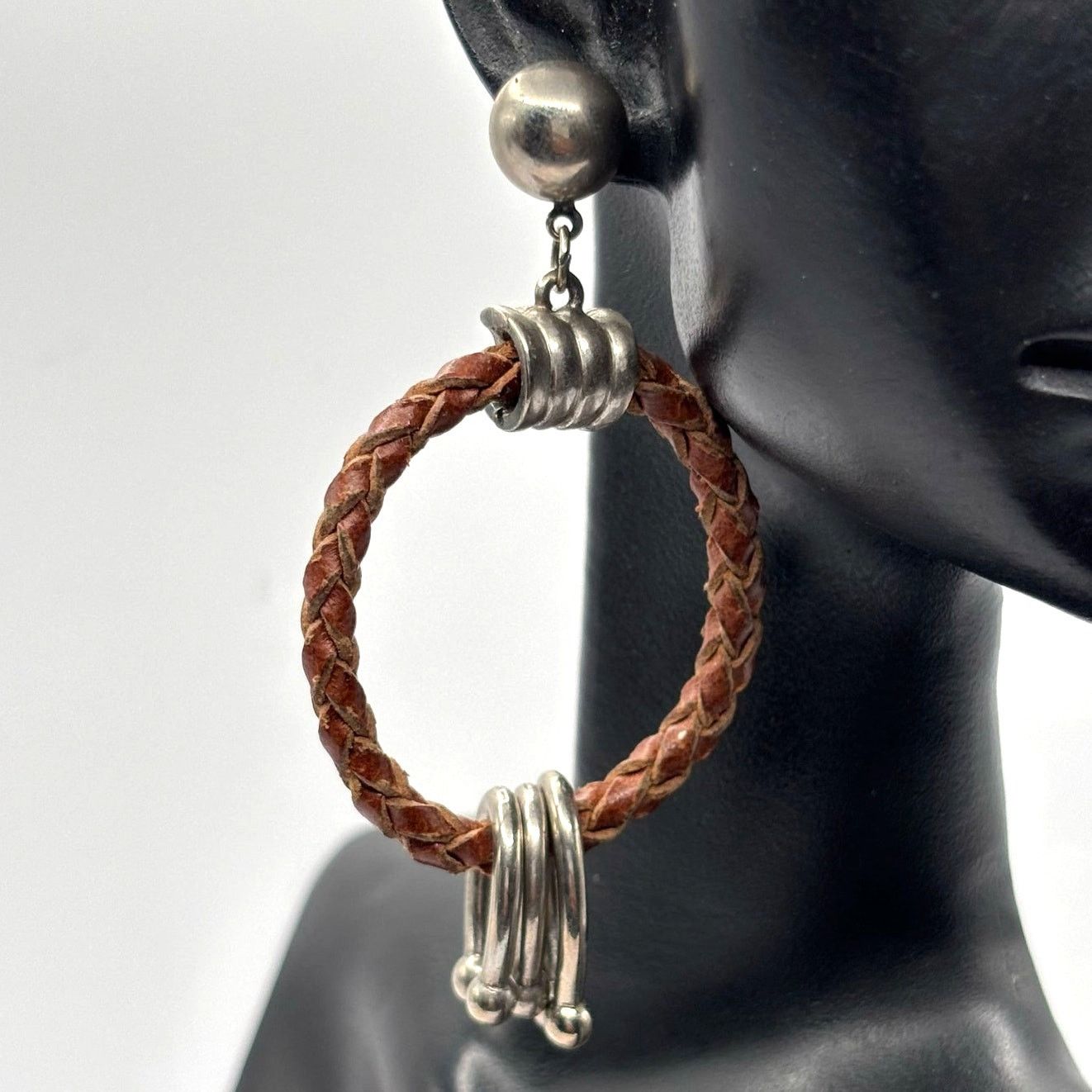Other Brown Braided Boho Earrings Size ONE SIZE - 1 Thumbnail
