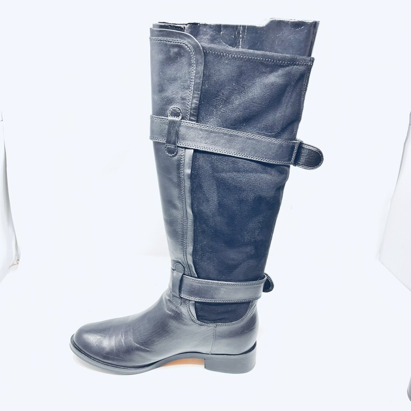 Cole Haan Cole Haan Boots Womens Whitley Black Buckle Riding 8 B Size US 8 / IT 38 - 4 Thumbnail