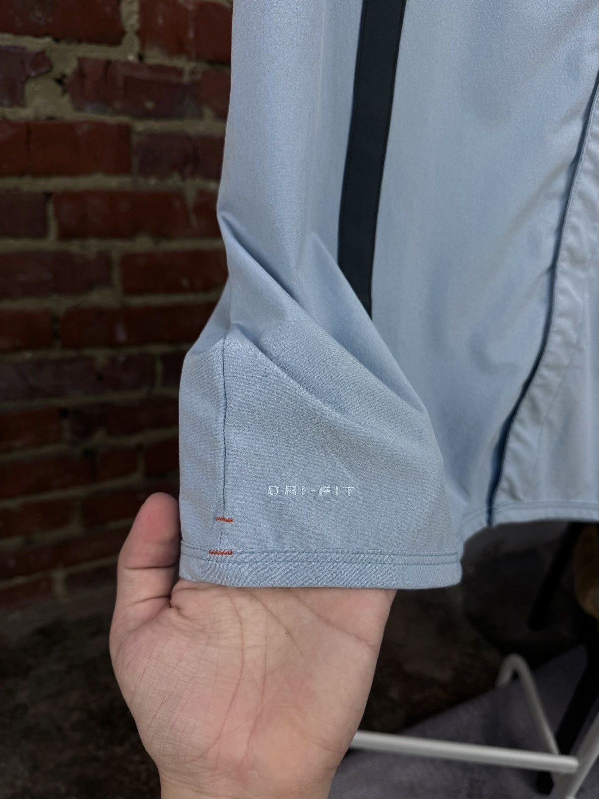 Nike ACG × Vintage NIKE ACG Dri-Fit Vintage Blue Short Sleeve Shirt Size US L / EU 52-54 / 3 - 5 Thumbnail