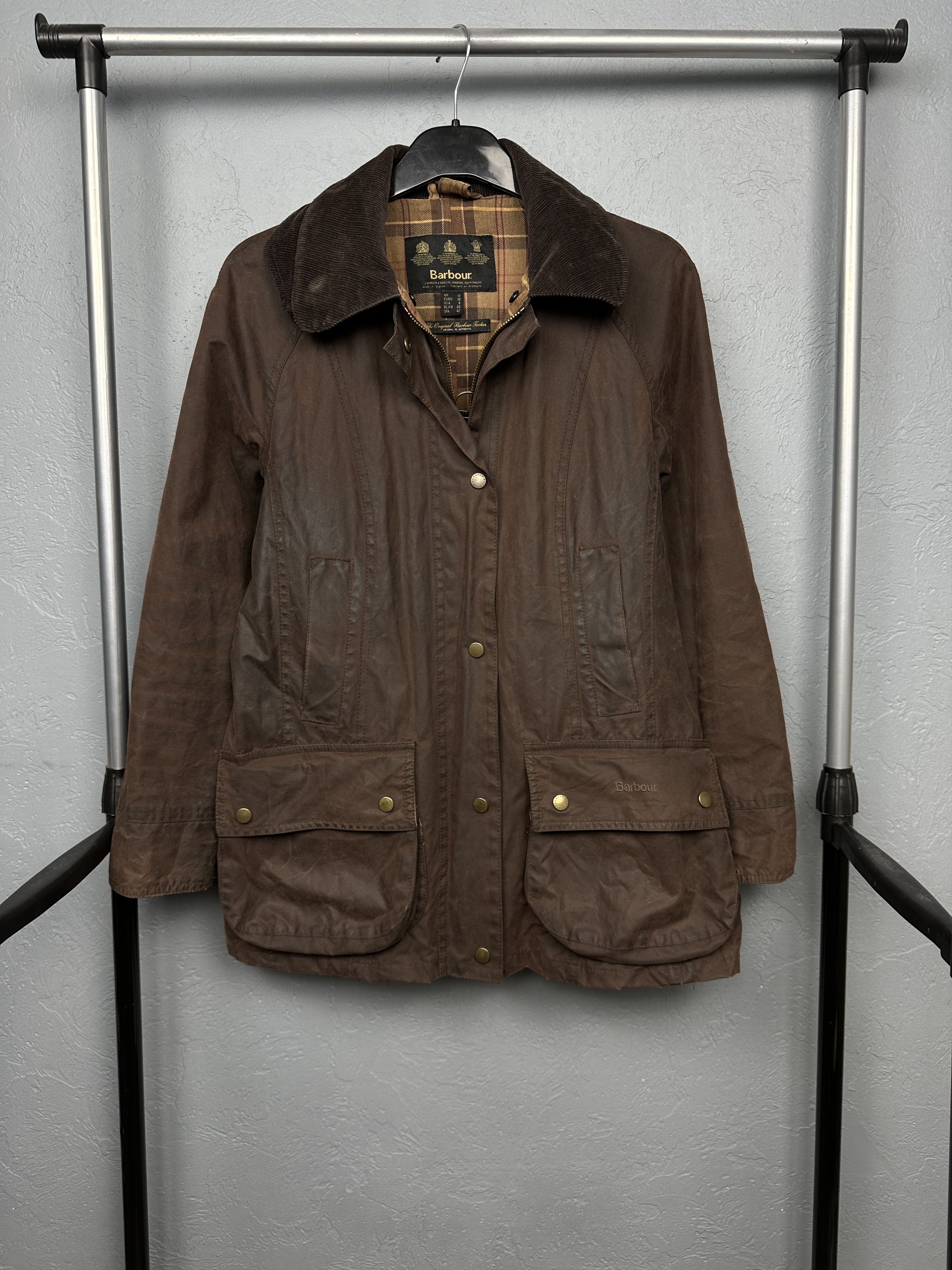 Barbour Barbour Vintage Womens Waxed Jacket Wax Size M / US 6-8 / IT 42-44 - 1 Thumbnail