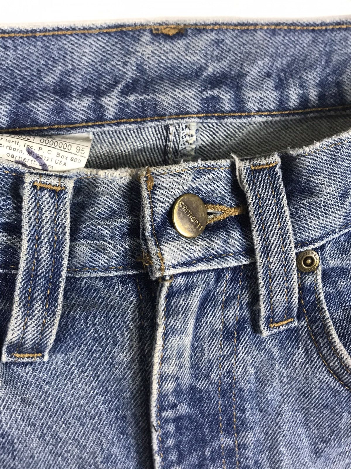 Carhartt × Vintage ⚡️Vintage Carhartt Distressed Denim Size US 33 - 7 Thumbnail