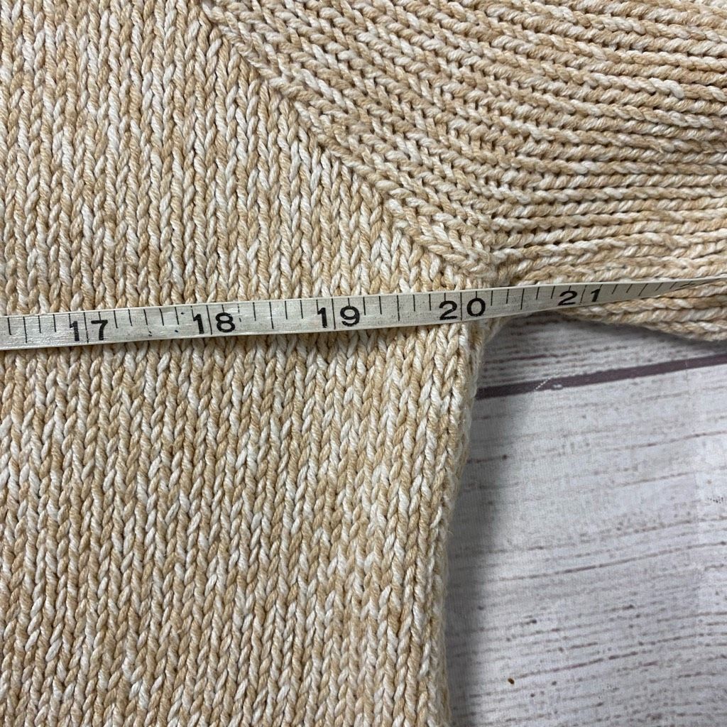 Express Express women L open front short sleeve knit cardigan beige Size L / US 10 / IT 46 - 12 Thumbnail