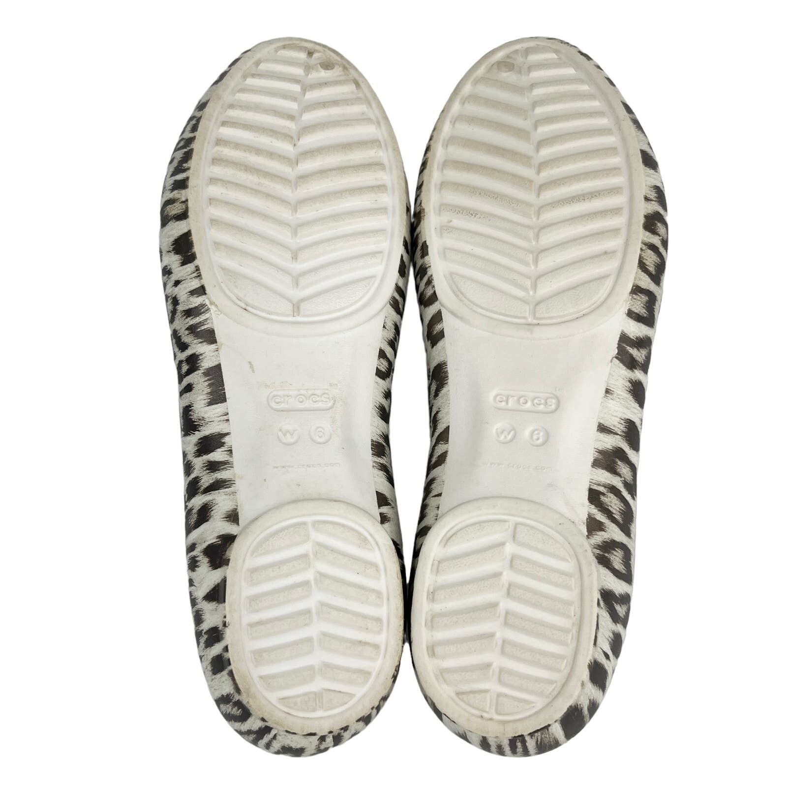 Crocs Crocs Lina Ballet Flats 6 Leopard Cream Black Size US 6 / IT 36 - 6 Thumbnail