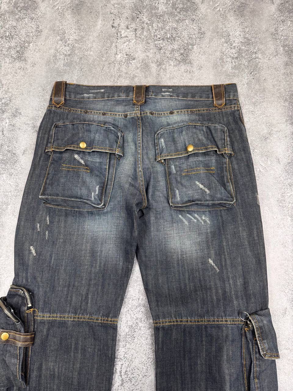 Other Kickdown Avant Garde Multipocket Pocket Men's Jeans Navy Size US 34 / EU 50 - 10 Thumbnail