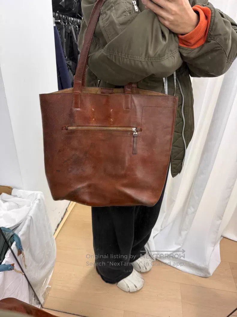 Maison Margiela Maison Margiela Leather Twitter Tote Bag Size ONE SIZE - 8 Thumbnail