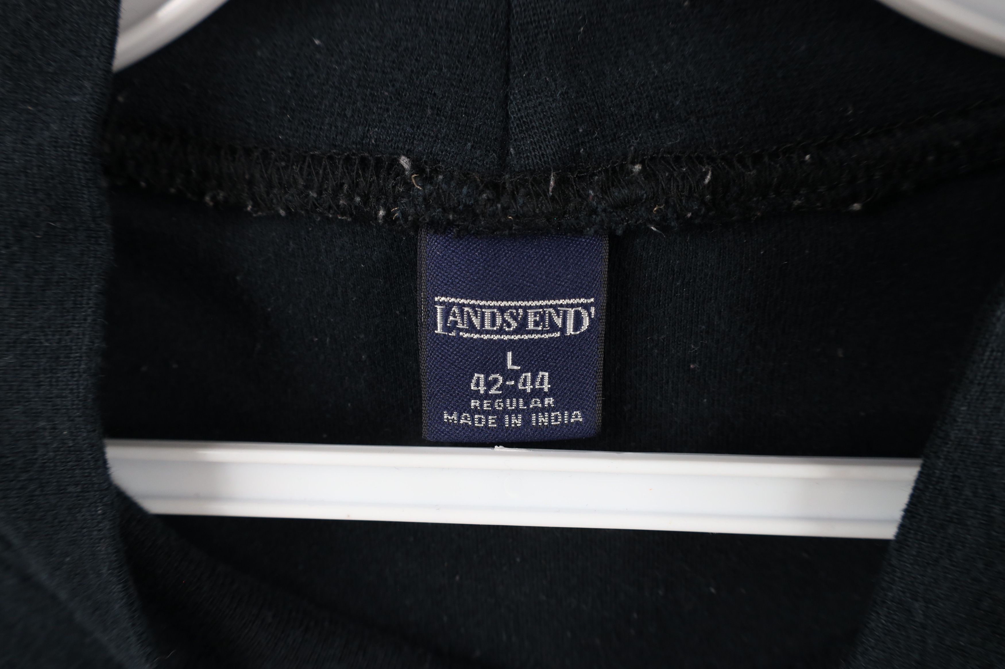 Lands' End × Vintage Vintage 90s Lands End Mock Neck Long Sleeve T-Shirt Black Size US L / EU 52-54 / 3 - 5 Thumbnail