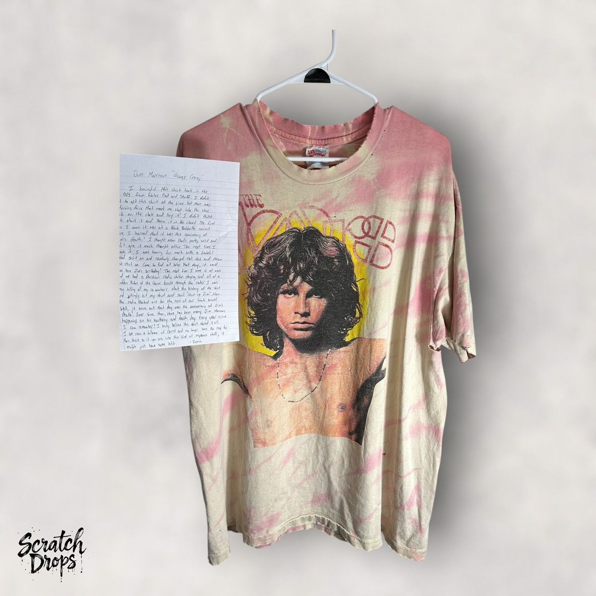 Band Tees × Grailed × Hanes VTG 90s The Doors Jim Morrison Tee + Provenance (XL) Size US XL / EU 56 / 4 - 1 Thumbnail